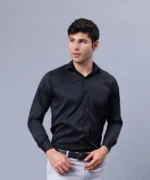 Roman Royal Men's Formal Shirt - Black | Regular Fit | Full Sleeves | Office & Business Wear