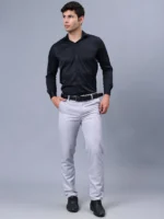 Roman Royal Men's Formal Shirt - Black | Regular Fit | Full Sleeves | Office & Business Wear