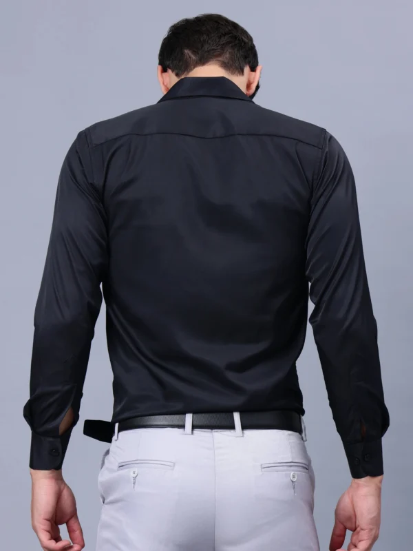 Roman Royal Men's Formal Shirt - Black | Regular Fit | Full Sleeves | Office & Business Wear