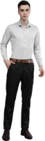 Roman Royal Men's Formal Shirt - Light Grey | Regular Fit | Full Sleeves | Office & Business Wear