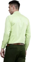 Roman Royal Men's Formal Shirt - Pista Green | Regular Fit | Full Sleeves | Office & Business Wear