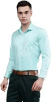 Roman Royal Men's Formal Shirt - Sky Blue | Regular Fit | Full Sleeves | Office & Business Wear