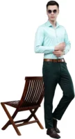 Roman Royal Men's Formal Shirt - Sky Blue | Regular Fit | Full Sleeves | Office & Business Wear