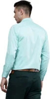Roman Royal Men's Formal Shirt - Sky Blue | Regular Fit | Full Sleeves | Office & Business Wear
