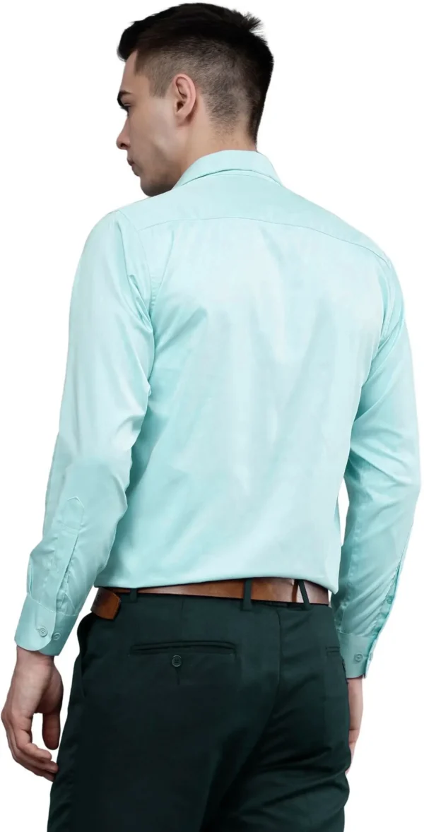 Roman Royal Men's Formal Shirt - Sky Blue | Regular Fit | Full Sleeves | Office & Business Wear