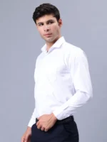 Roman Royal Men's Formal Shirt - White | Regular Fit | Full Sleeves | Office & Business Wear