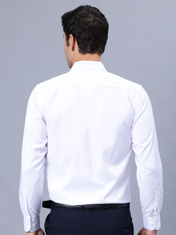 Roman Royal Men's Formal Shirt - White | Regular Fit | Full Sleeves | Office & Business Wear