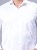 Roman Royal Men's Formal Shirt - White | Regular Fit | Full Sleeves | Office & Business Wear